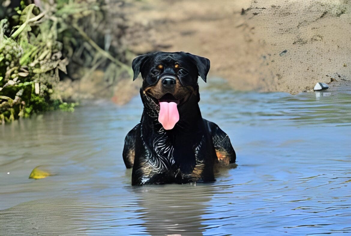 do rottweilers like water
